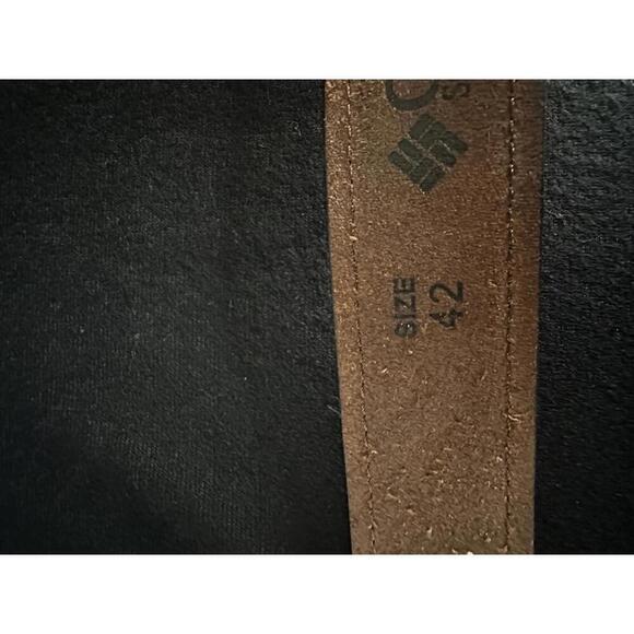 Columbia classic brown geniune leather belt Size 42 - Picture 5 of 7